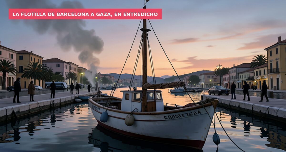 La flotilla de Barcelona a Gaza, en entredicho