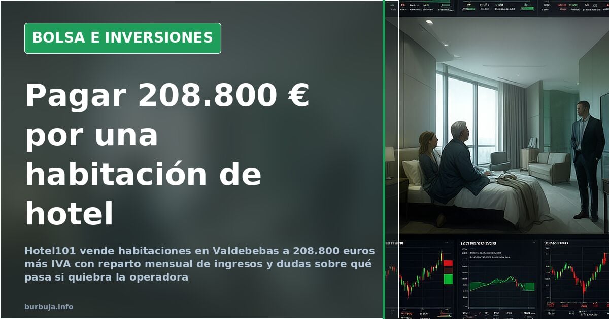 Hotel101 vende habitaciones en Valdebebas a 208.800 euros