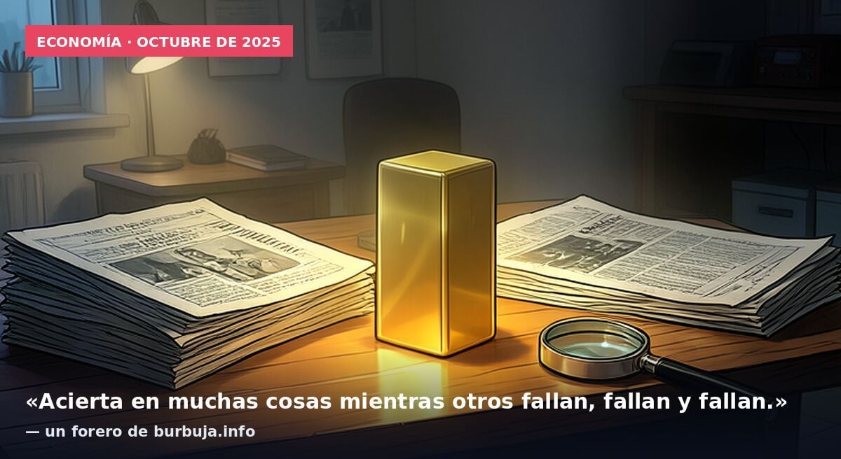 Economía · octubre de 2025: «Acierta en muchas cosas mientras otros fallan, fallan y fallan.» — un forero de burbuja.info