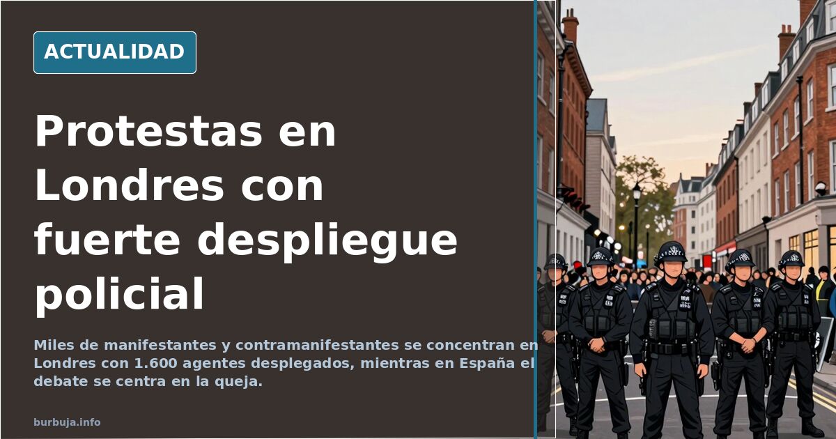 Protestas en Londres contra la inmigración y debate en España