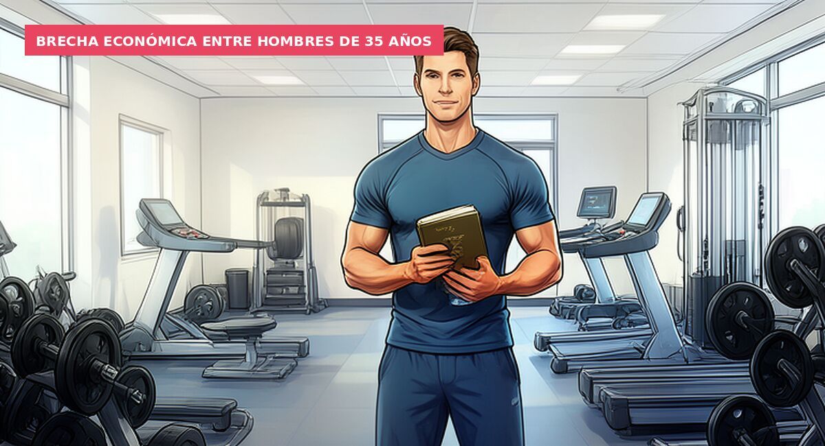 Brecha económica entre hombres de 35 años