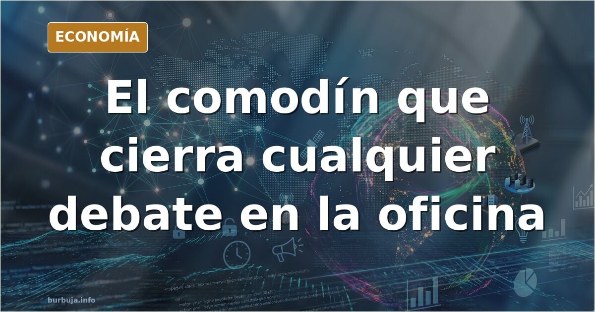 Ilustración editorial de dos personas discutiendo en una oficina con etiquetas flotando sobre sus cabezas