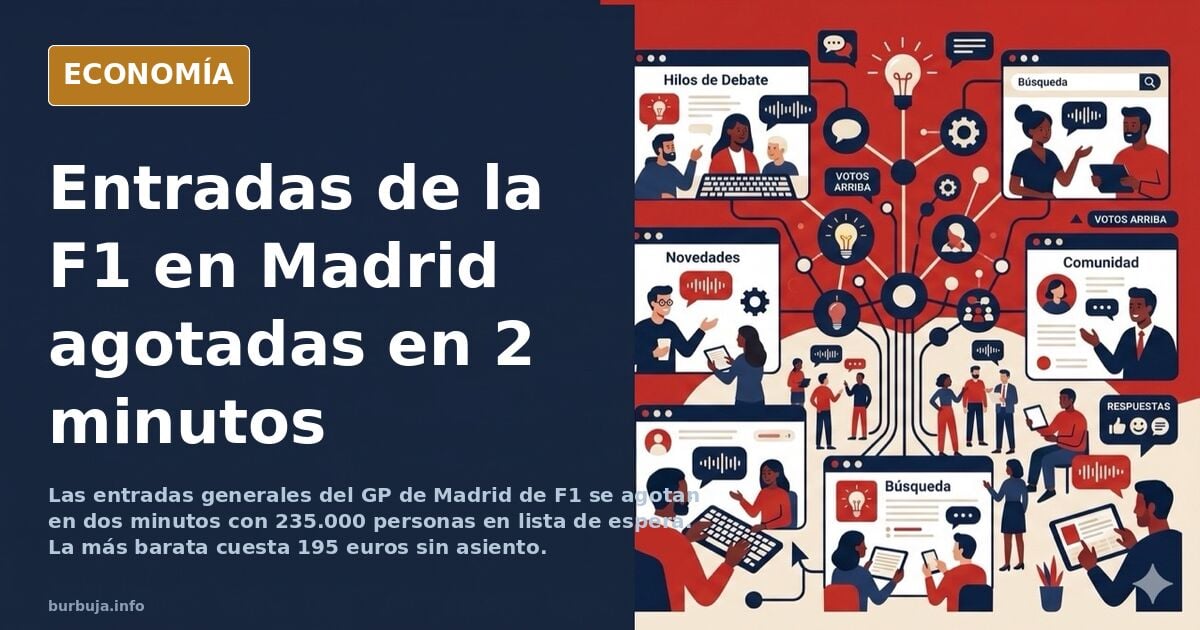 El Gran Premio de Madrid de F1 agota sus entradas en dos minutos