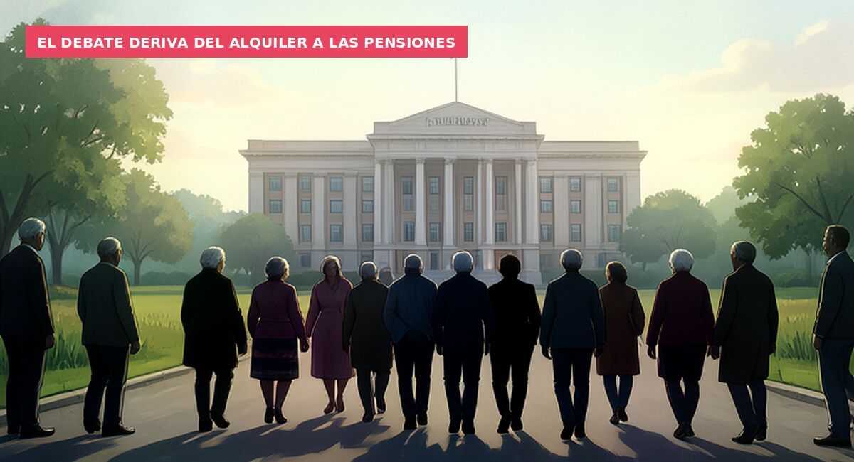 El debate deriva del alquiler a las pensiones