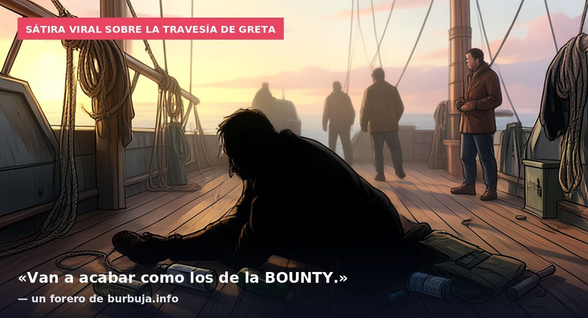 Sátira viral sobre la travesía de Greta: «Van a acabar como los de la BOUNTY.» — un forero de burbuja.info