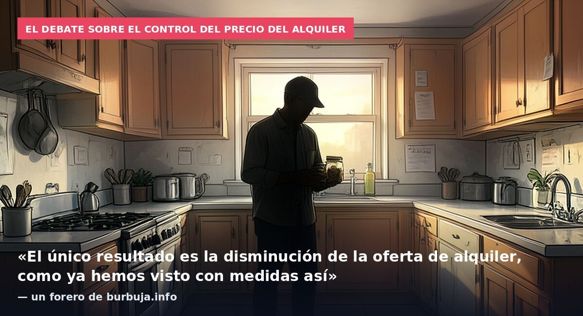 El debate sobre el control del precio del alquiler: «El único resultado es la disminución de la oferta de alquiler, como ya hemos visto con medidas así» — un forero de burbuja.info