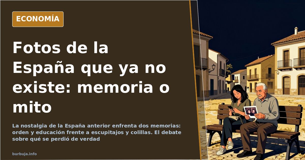 La nostalgia de la España que ya no existe divide el relato