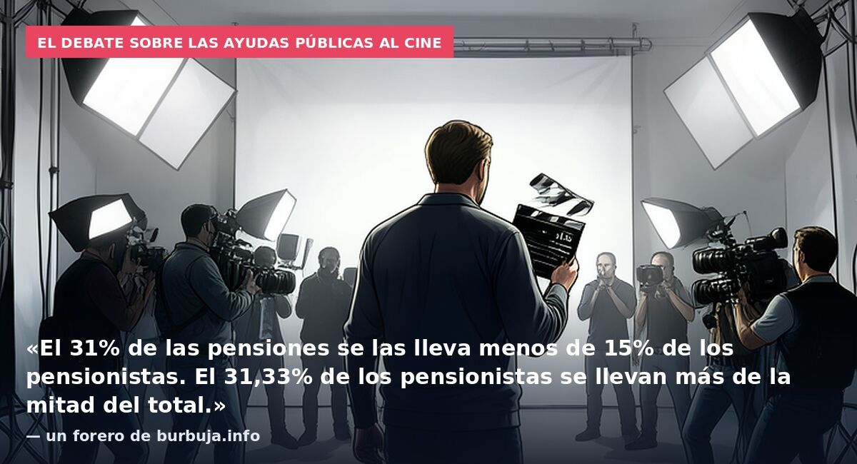 El debate sobre las ayudas públicas al cine: «El 31% de las pensiones se las lleva menos de 15% de los pensionistas. El 31,33% de los pensionistas se llevan más de la mitad del total.» — un forero de burbuja.info