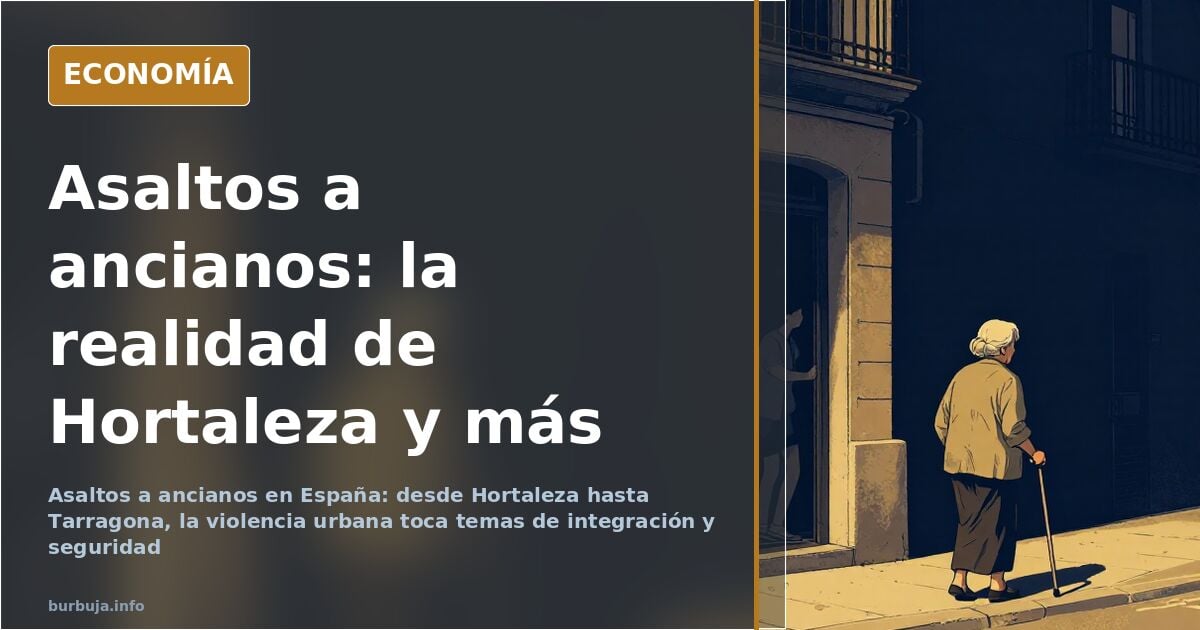 Representación simbólica de la vulnerabilidad urbana en España, centrada en los robos a personas mayores