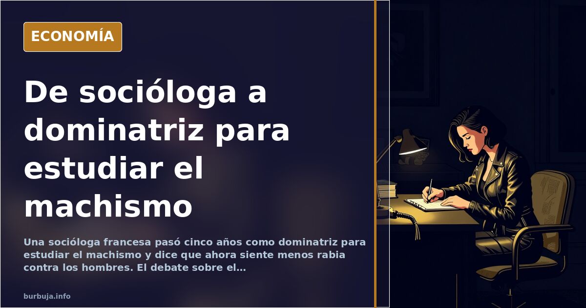 Socióloga y dominatriz: cinco años de trabajo sexual