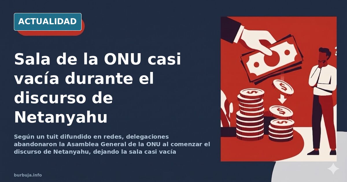Retirada de delegaciones durante el discurso de Netanyahu en la ONU