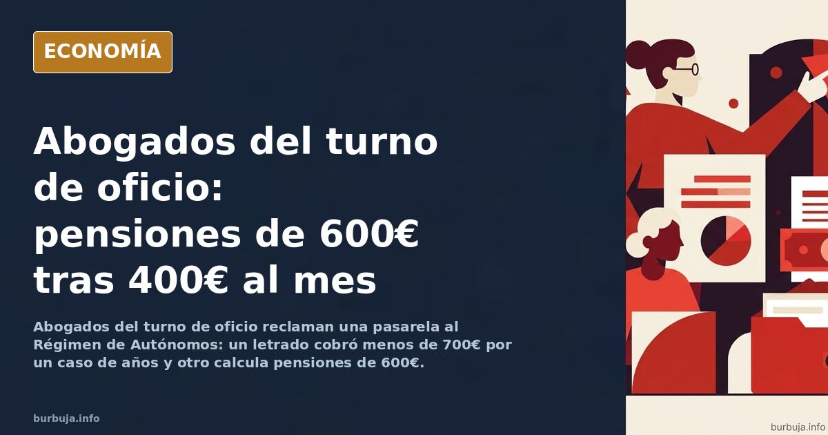 Ilustración editorial de abogados con togas manifestándose frente a un edificio institucional con códigos legales en el suelo