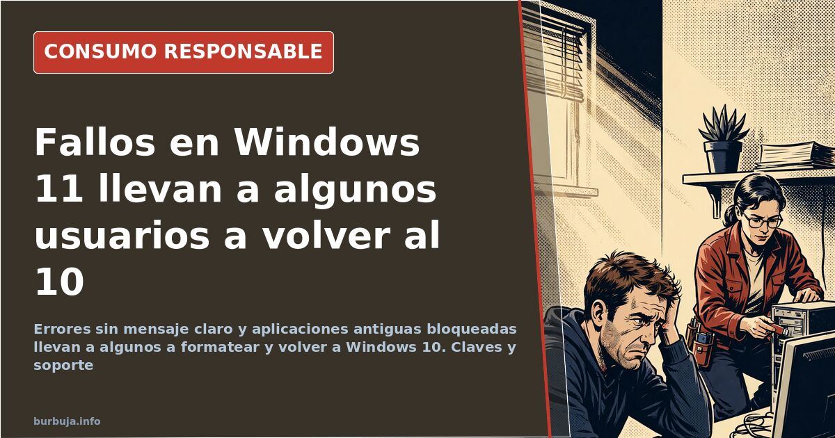 Volver a Windows 10: la salida de algunos usuarios de Windows 11