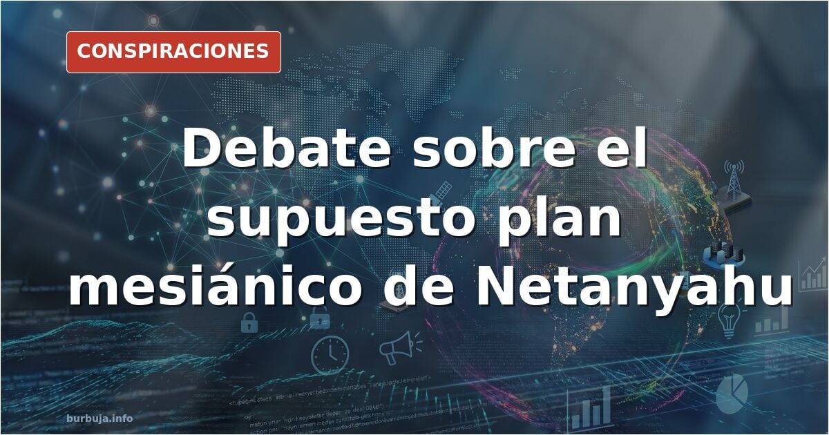 Netanyahu en una reunión con un rabino, imagen de archivo que ilustra el debate sobre las profecías bíblicas y la política is