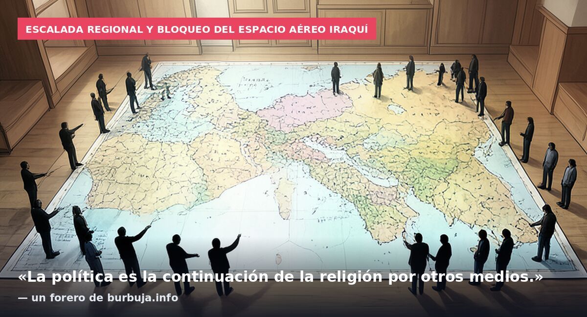 Escalada regional y bloqueo del espacio aéreo iraquí: «La política es la continuación de la religión por otros medios.» — un forero de burbuja.info