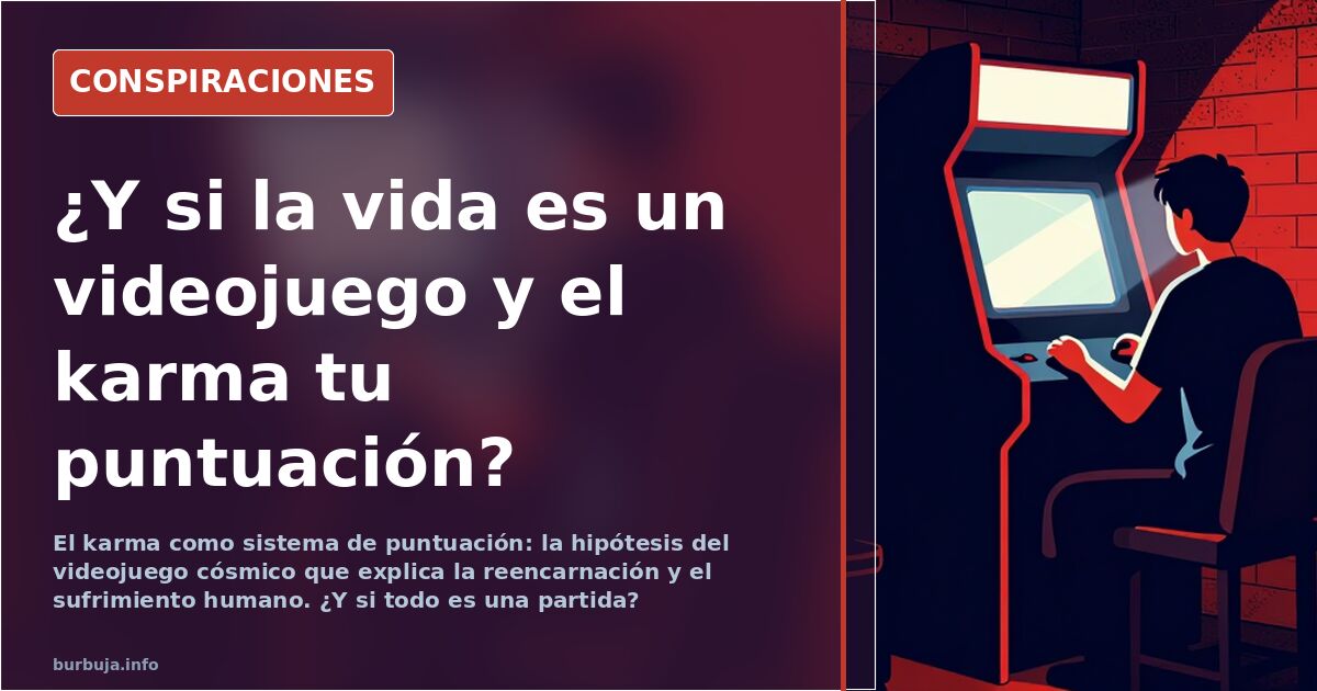 Karma y reencarnación: el debate sobre el videojuego de la vida
