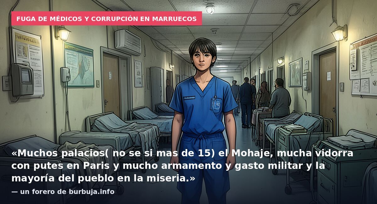Fuga de médicos y corrupción en Marruecos: «Muchos palacios( no se si mas de 15) el Mohaje, mucha vidorra con putes en Paris y mucho armamento y gasto militar y la mayoría del pueblo en la miseria.» — un forero de burbuja.info