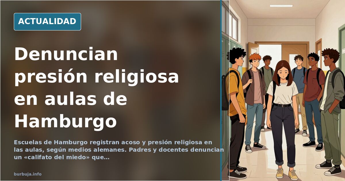 Hamburgo: denuncian presión religiosa en las aulas