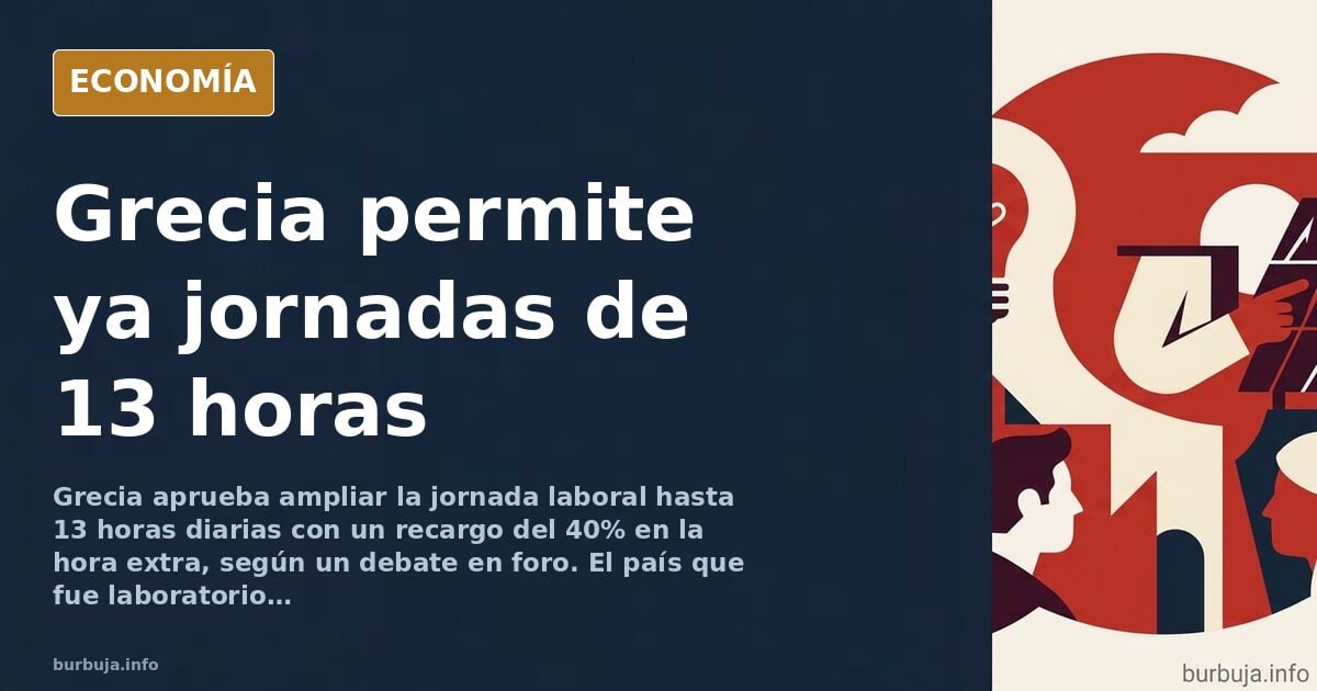 Ilustración editorial de un reloj de oficina con agujas doradas marcando las trece horas sobre fondo azul marino profundo