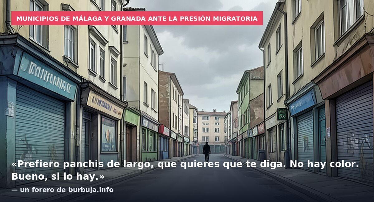 Municipios de Málaga y Granada ante la presión migratoria: «Prefiero panchis de largo, que quieres que te diga. No hay color. Bueno, si lo hay.» — un forero de burbuja.info