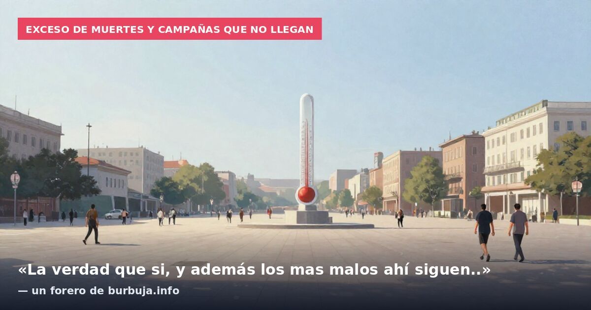 Exceso de muertes y campañas que no llegan: «La verdad que si, y además los mas malos ahí siguen..» — un forero de burbuja.info