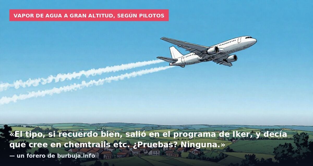 Confirma estelas piloto de vuelo y Comandante retirado de Iberia Javier Antolínez