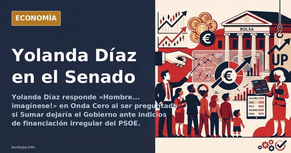 Imagen de archivo de Yolanda Díaz durante una intervención en el Senado