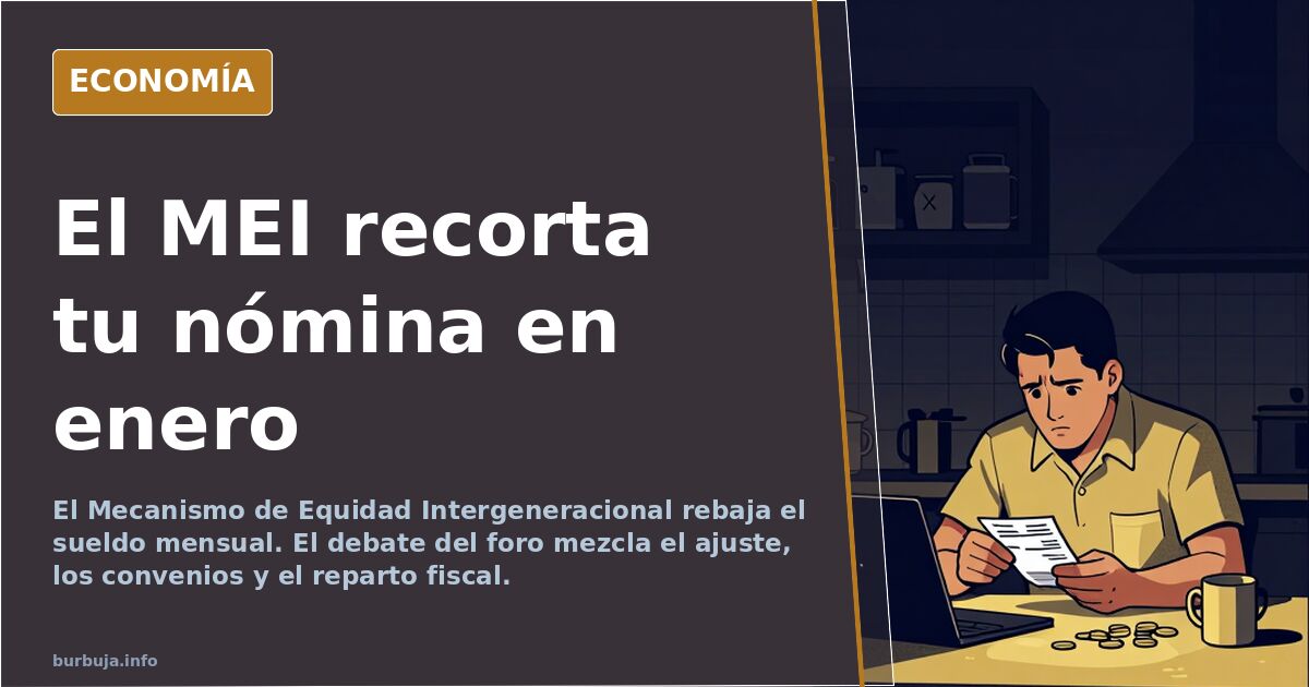El MEI vuelve a recortar la nómina mensual