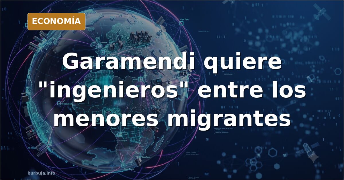 Ilustración editorial de un aula de formación profesional con herramientas de oficios y un gráfico económico sobre formación 