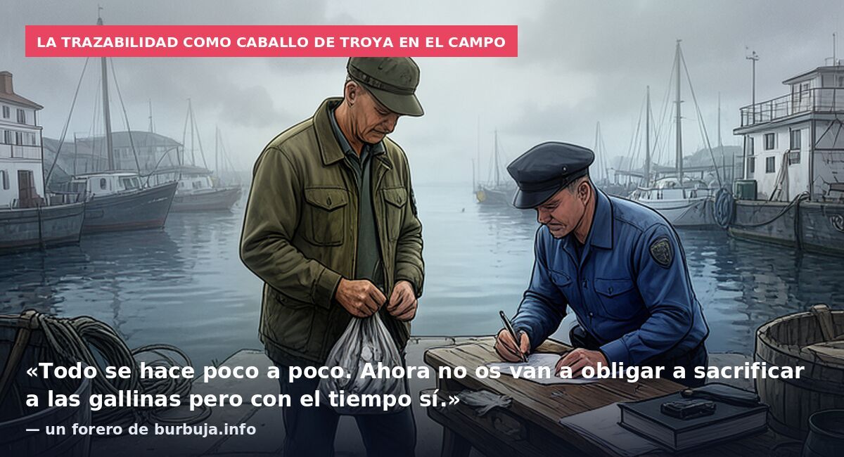 La trazabilidad como caballo de Troya en el campo: «Todo se hace poco a poco. Ahora no os van a obligar a sacrificar a las gallinas pero con el tiempo sí.» — un forero de burbuja.info