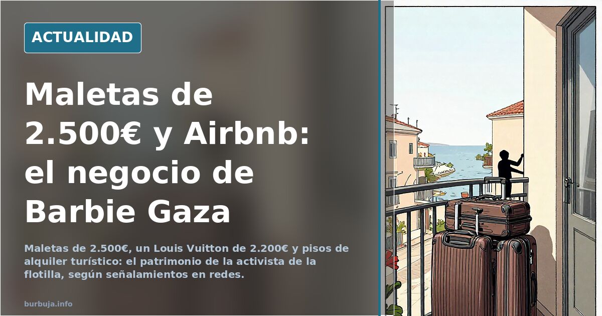 «Barbie Gaza»: maletas de 2.500€ y Airbnb bajo sospecha