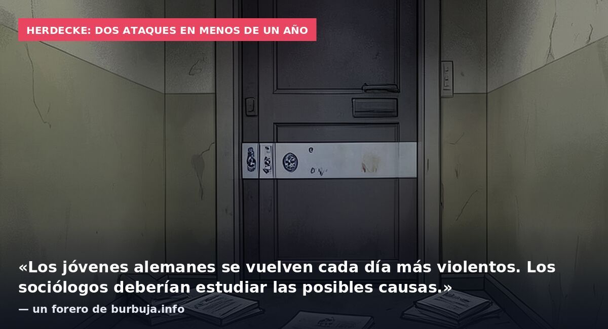 Herdecke: dos ataques en menos de un año: «Los jóvenes alemanes se vuelven cada día más violentos. Los sociólogos deberían estudiar las posibles causas.» — un forero de burbuja.info
