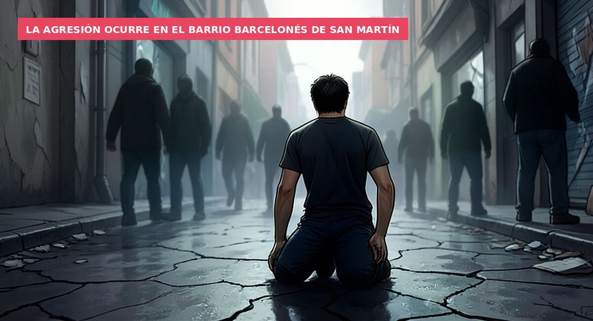 La agresión ocurre en el barrio barcelonés de San Martín