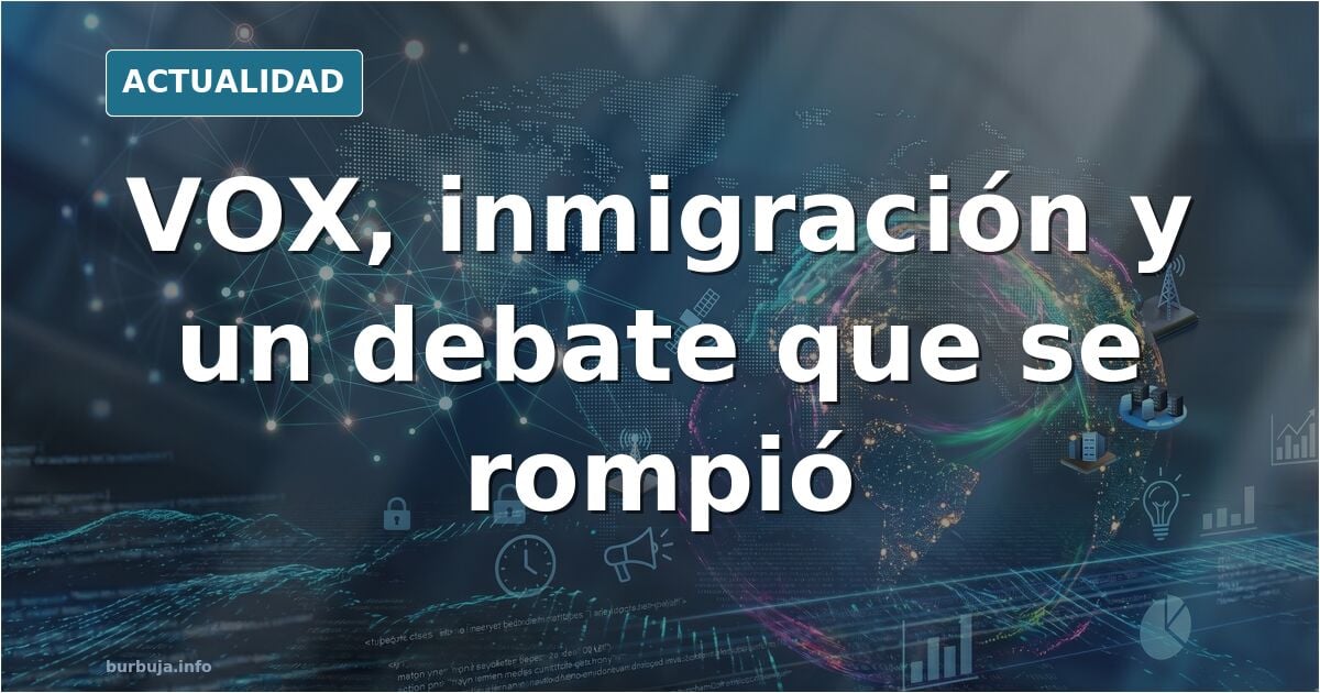 Vista urbana de Lleida con edificios residenciales y luz natural, ilustración editorial sobre el debate de inmigración y segu