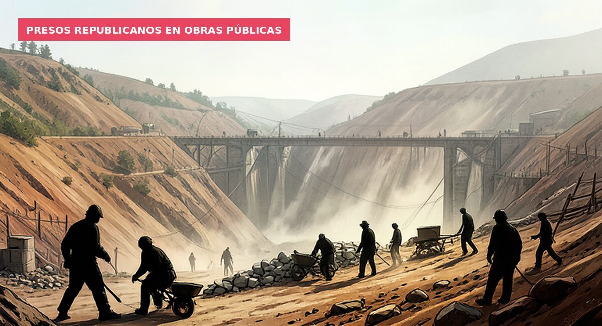 Presos republicanos en obras públicas