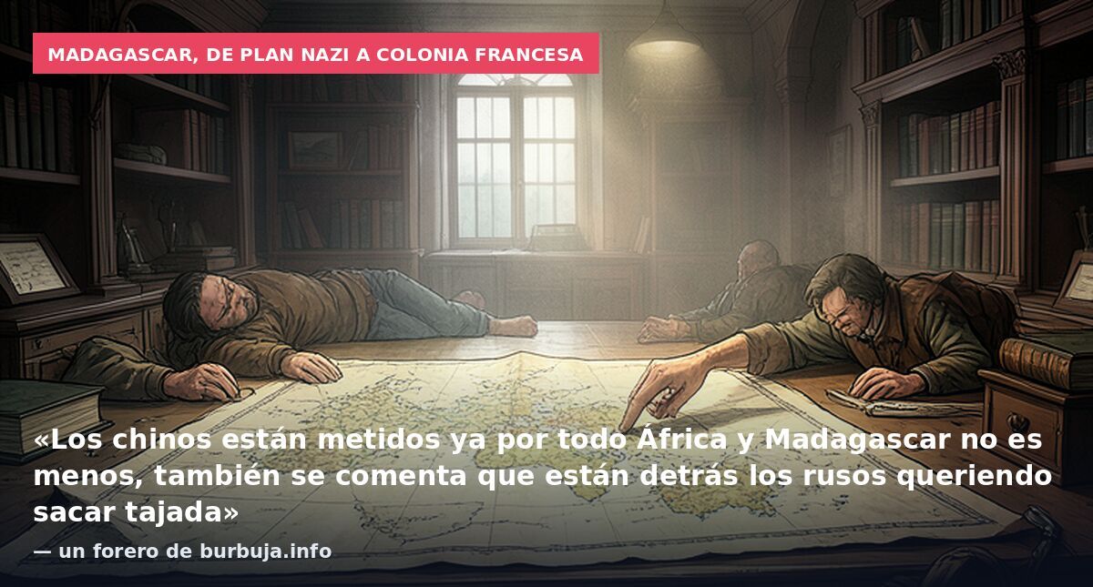 Madagascar, de plan nazi a colonia francesa: «Los chinos están metidos ya por todo África y Madagascar no es menos, también se comenta que están detrás los rusos queriendo sacar tajada» — un forero de burbuja.info