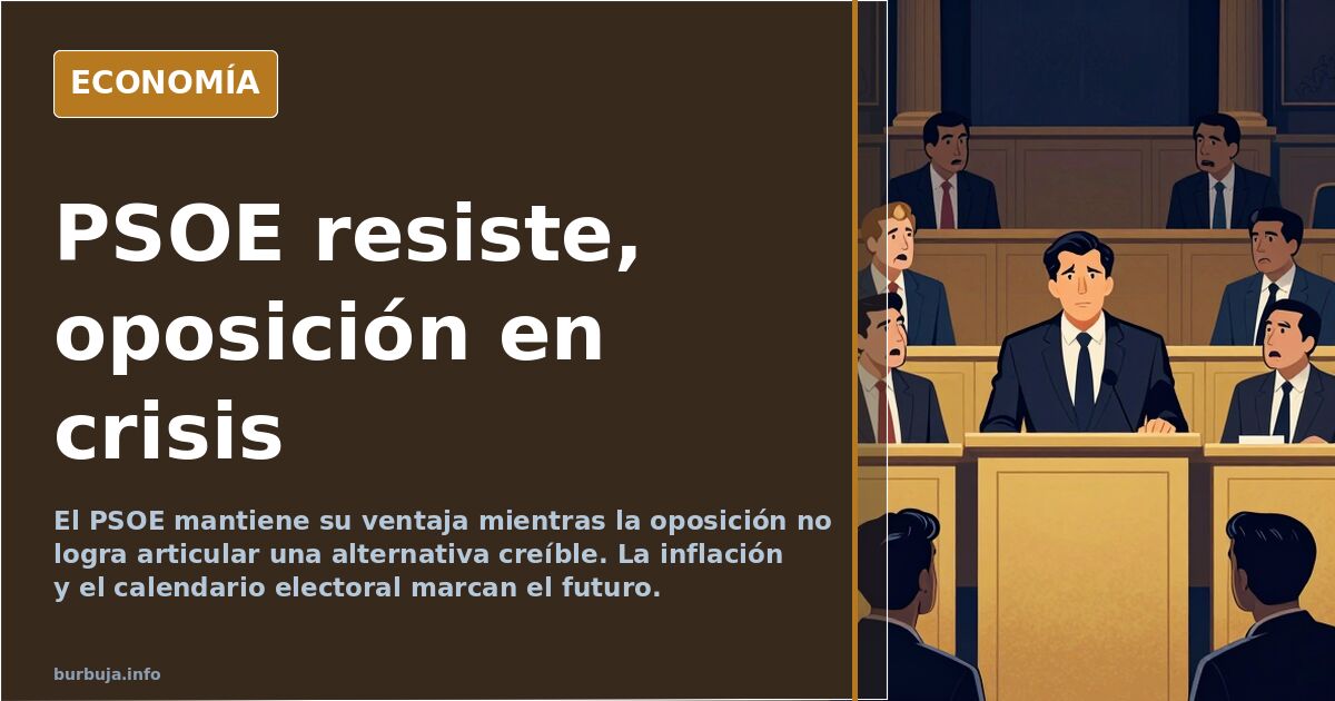 Ilustración editorial de un hemiciclo con escaños vacíos y una balanza desequilibrada en tonos azul marino y dorado