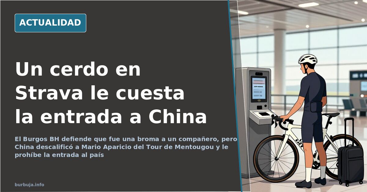 Descalificado de una carrera en China por burlarse de su bandera en Strava