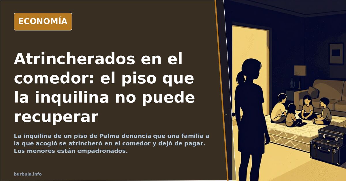 Mieterin in Palma von Familie im Wohnzimmer blockiert
