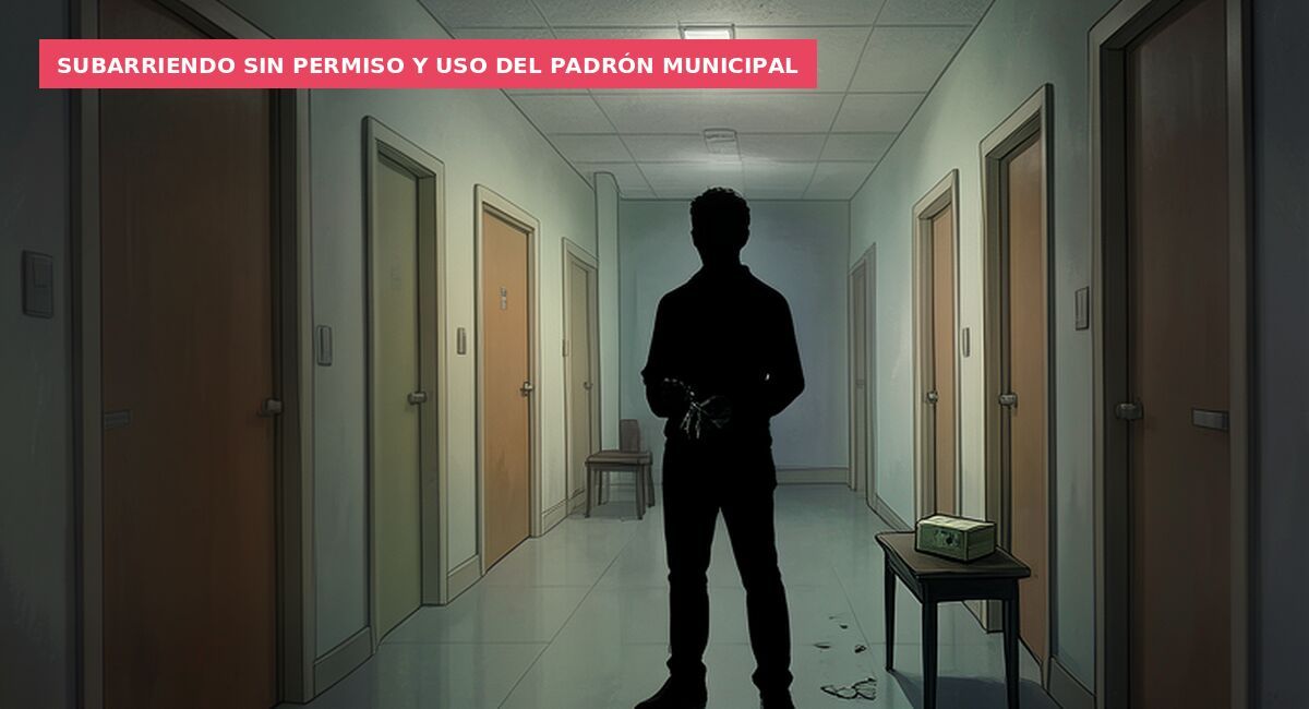 Subarriendo sin permiso y uso del padrón municipal