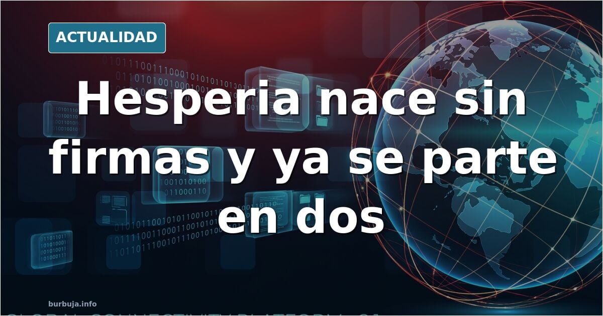 Hesperia: un movimiento sin firmas que ya genera división interna