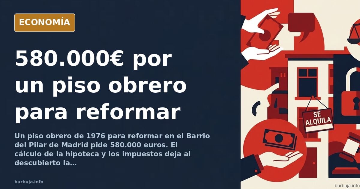 580.000 euros por un piso obrero de 1976 en Madrid