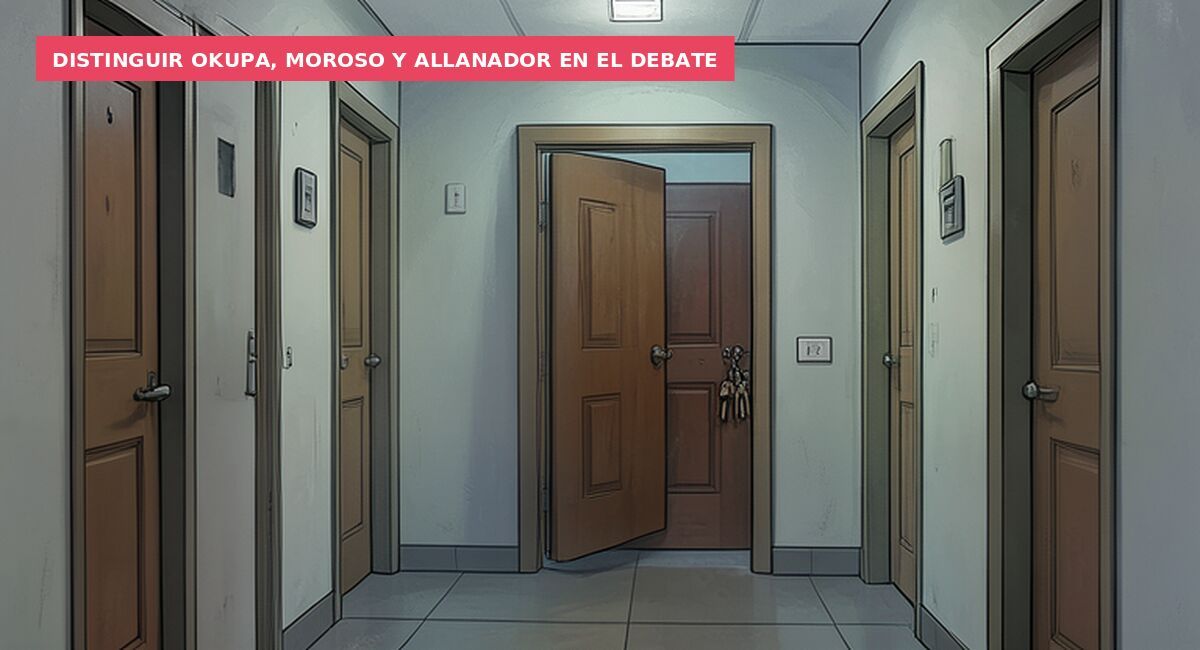 Distinguir okupa, moroso y allanador en el debate