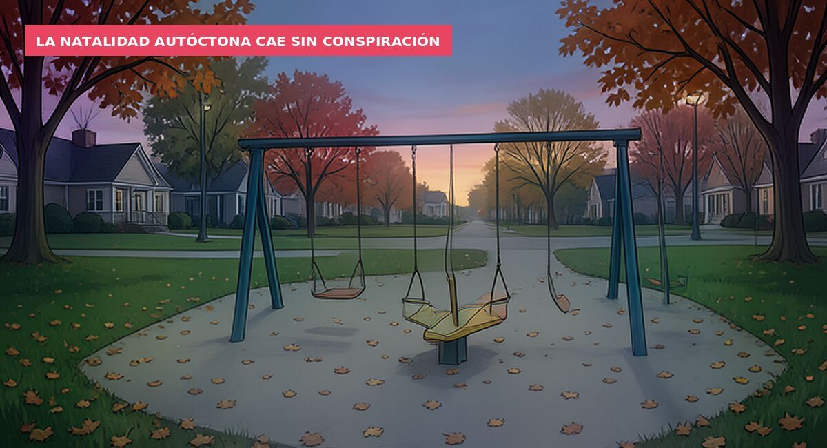 La natalidad autóctona cae sin conspiración
