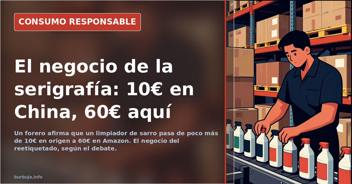 Caja de cartón con productos electrónicos importados de China listos para reetiquetar y vender en España con sobreprecio