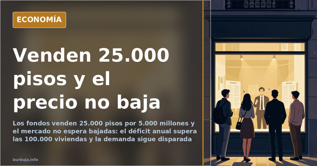 Los fondos venden 25.000 pisos y el mercado no se inmuta