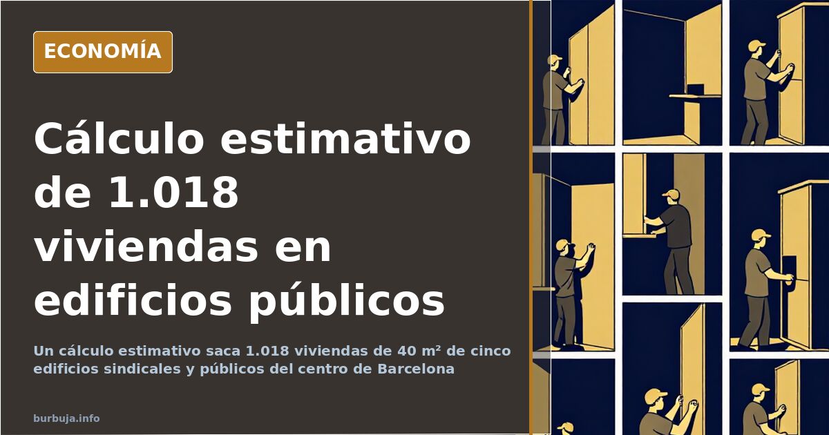 1.018 viviendas posibles en edificios públicos de Barcelona