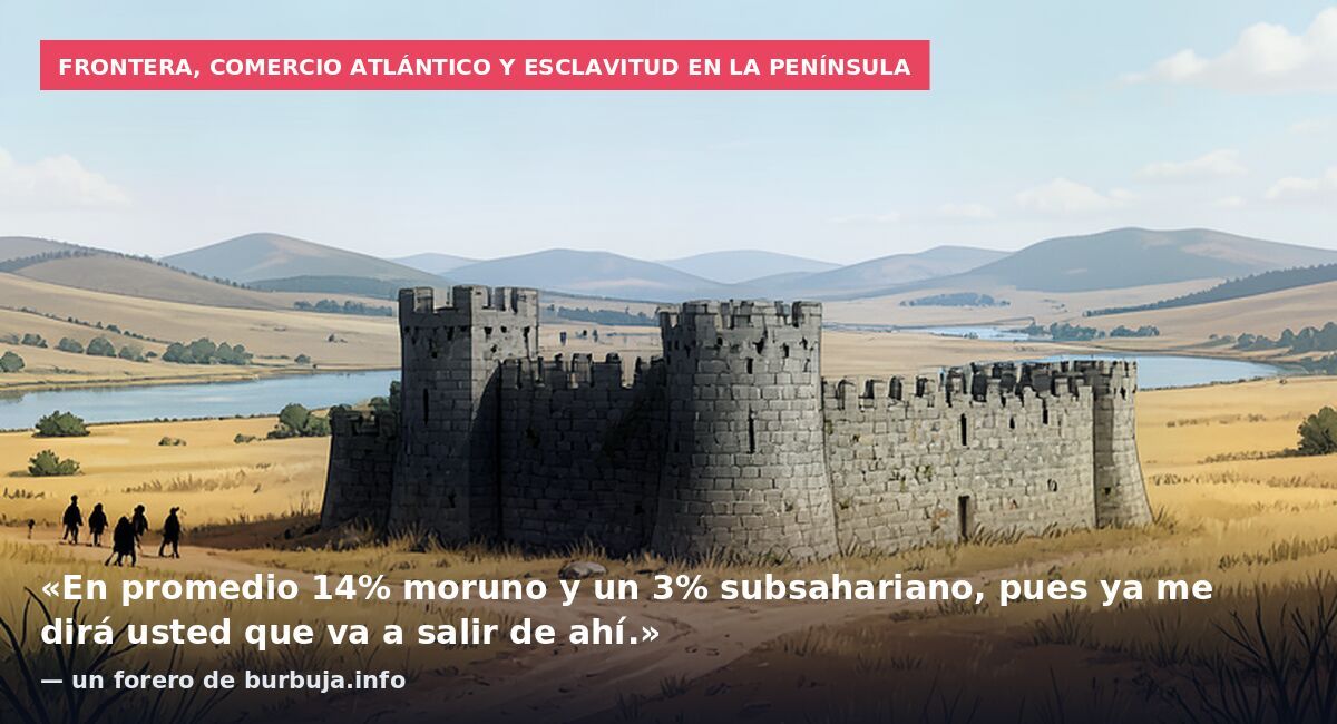 Frontera, comercio atlántico y esclavitud en la península: «En promedio 14% moruno y un 3% subsahariano, pues ya me dirá usted que va a salir de ahí.» — un forero de burbuja.info