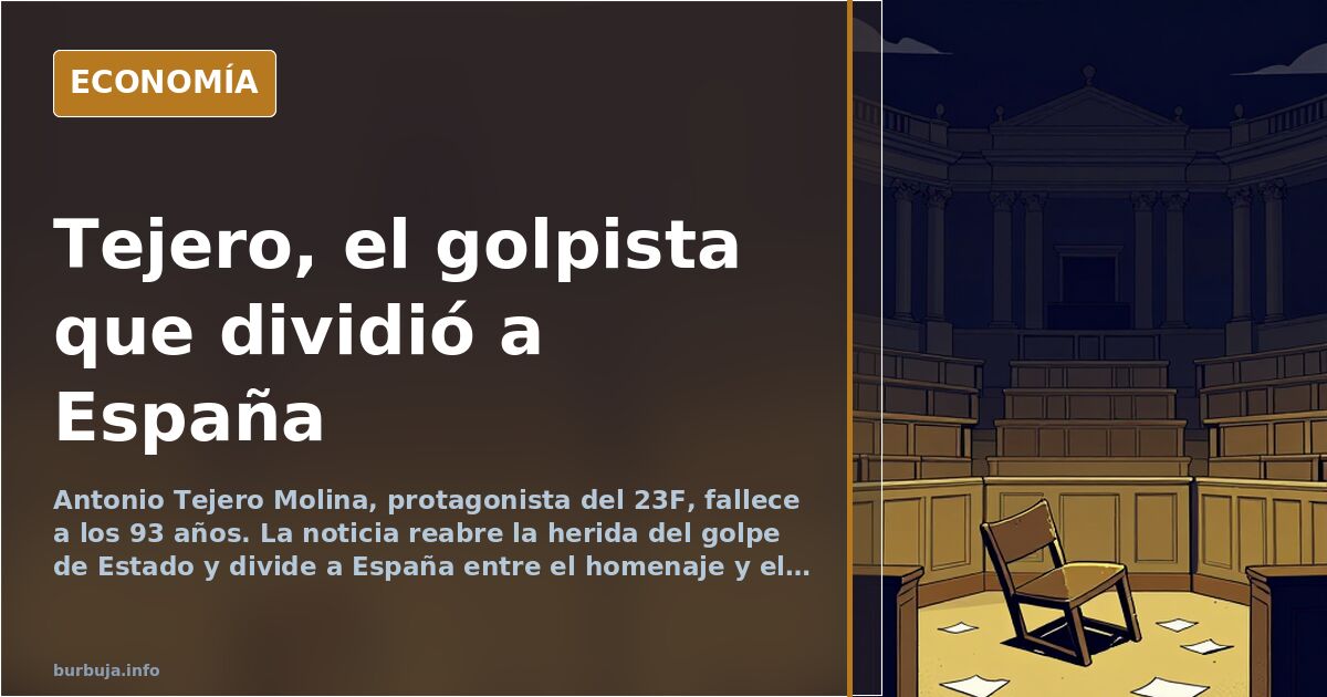 Retrato editorial de Antonio Tejero Molina, teniente coronel de la Guardia Civil y protagonista del 23F, fallecido a los 93 a