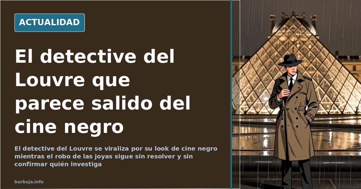 El detective del Louvre: el look que nadie esperaba